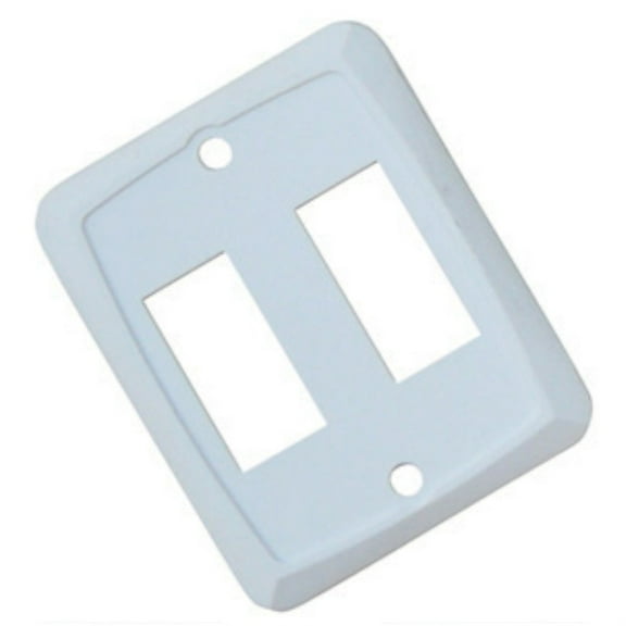 VALTERRA Diamond Group P7201C White Double Switch Face Plate