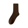 thumbnail image 3 of Chaussettes Mi-Longues pour Femmes Femmes Randonnée Chaudes Hiver Épaisses Chaudes Confortables Bottes Bas Bas de compression Brun, 3 of 3