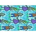 thumbnail image 1 of Ahgly Company Indoor Rectangle Patterned Steel Blue Area Rugs, 2' x 3', 1 of 6
