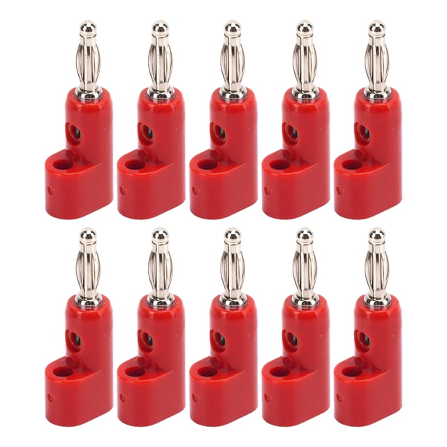 Banana Plugs,10pcs 4mm Stackable Banana Stackable Banana Plug Connectors Stackable Banana Plugs Sleek Aesthetic