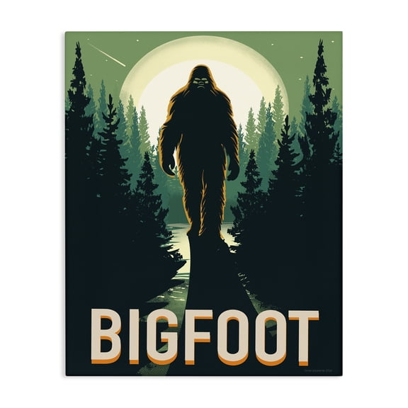 Stupell Industries Eclectic Cryptid In The Woods Canvas Art, 16 x 20, by Omar Escalante