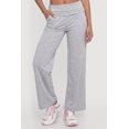 thumbnail image 3 of Women's Ruched Fold Over High Waisted Wide Leg Pull On Pants, 3 of 4