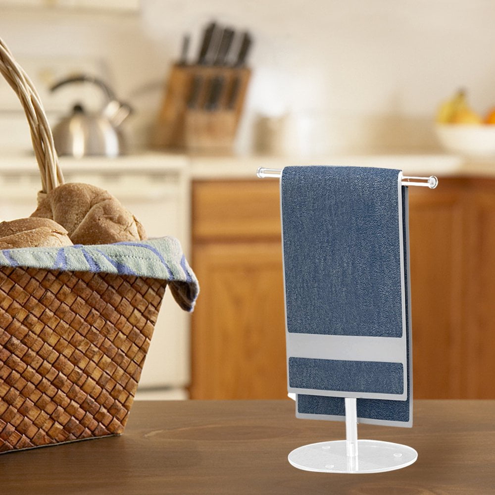 OUSITAID Stand Hand Towel Holder Storage Rack Anti Skid Rustproof Creative Vertical Acrylic Hanging Paper Rolls Bathroom Rod Walmart