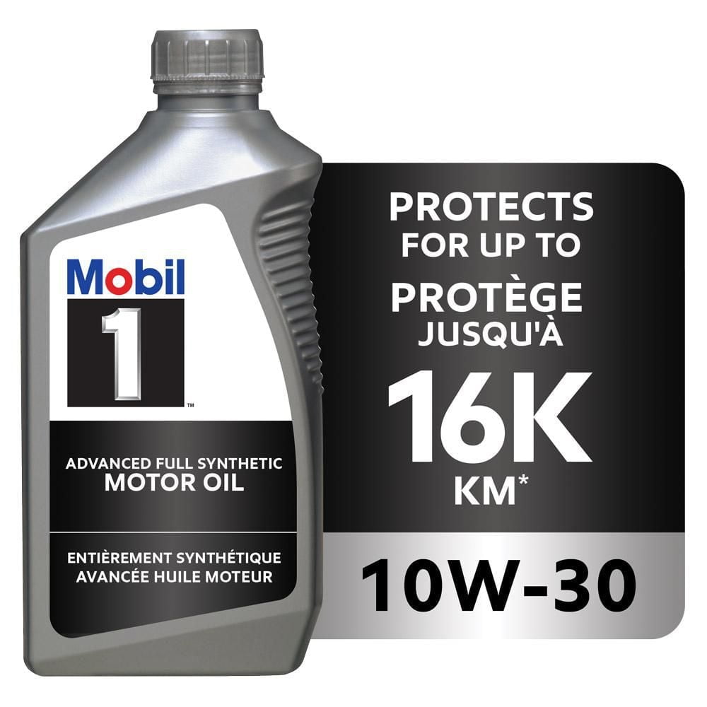 Mobil 1™ Full Synthetic Engine Oil 10W-30, 1 L - Walmart.ca