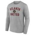 thumbnail image 2 of Men's Gray Atlanta United FC Victory Arch Long Sleeve T-Shirt, 2 of 3
