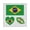 B, variant on Sweatproof Water Activated Temporary Tattoos for Football Games Stadium Parties 10pc Set Flags Soccer Sports Decor Support