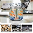 thumbnail image 6 of Yayeee Ashtray with Lid for Cigarette Smokeless Stainless Steel Home Ash Holder, Blue Goldfish Bowl, 6 of 7