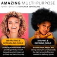 thumbnail image 2 of Hair Brush for Women Men Curly Wet or Dry Hair Classic Detangling Brushes 7 Row for Natural Thick Hair, Blow Styling Separating, Shaping Defining Curls Tools Travel Bristle Black Hairbrush, 2 of 4