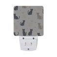 thumbnail image 5 of Yayeee LED Plug in Night Light for The Home with Auto Dusk to Dawn Light Sensors, 2 Pack, Black Cute Cats, 5 of 6