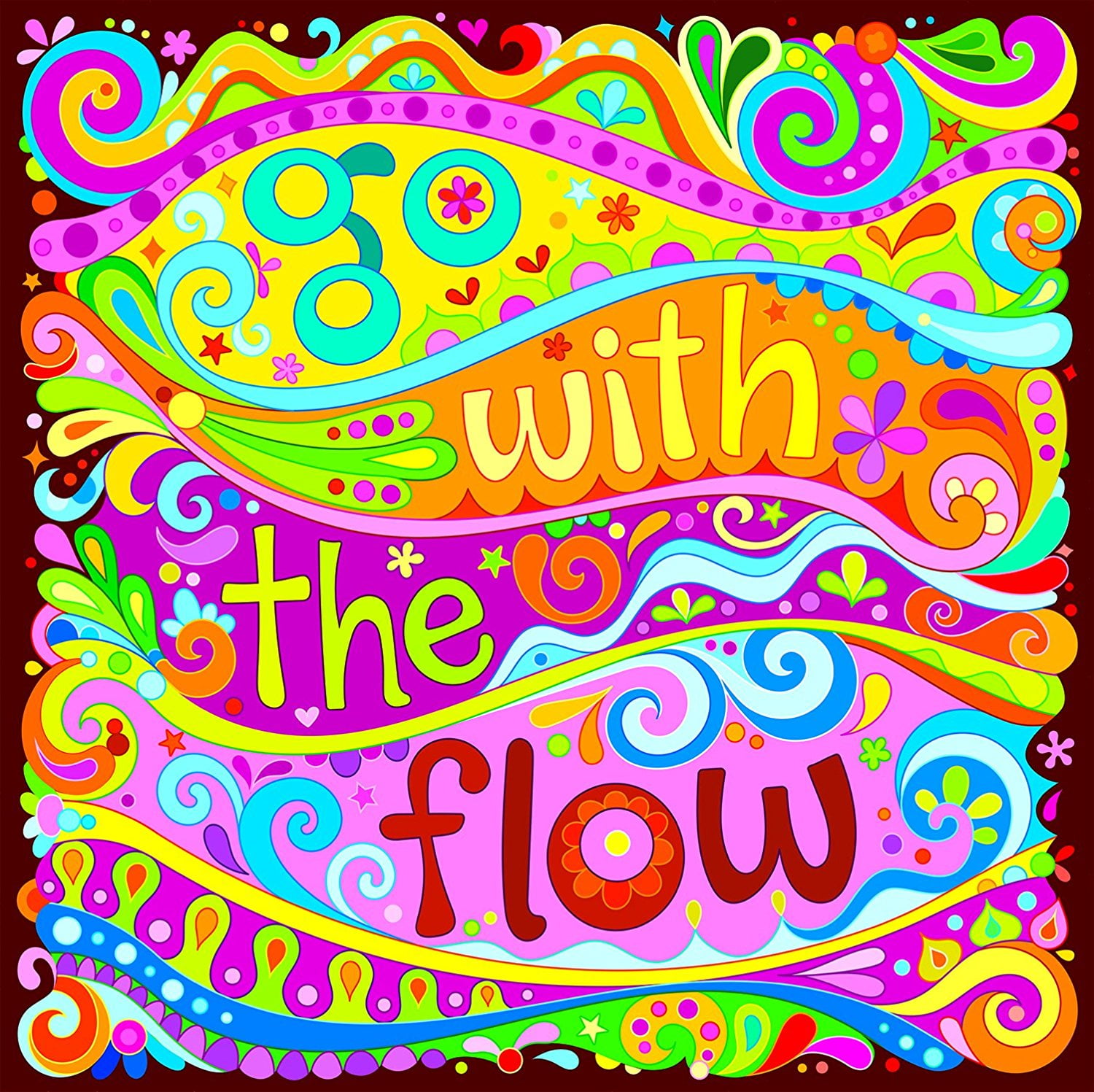 It's All Good - Go With The Flow - 550 Piece Jigsaw Puzzle - Ceaco