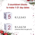 thumbnail image 4 of Calendario de Adviento de madera Injueey Cuenta regresiva hasta Navidad, 4 of 6