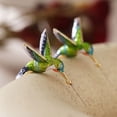 thumbnail image 2 of Cute Earrings Flying Oil Painting Earrings Woman Gift, 2 of 9