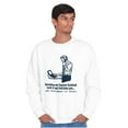 thumbnail image 4 of Full Time Job Fantasy Football Sports Men's Crewneck Sweatshirt Brisco Brands S, 4 of 5