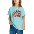thumbnail image 3 of Xihbxyly Camiseta Navideña, Bonita Blusa con Mangas Abullonadas, Tejido Suave y Transpirable, Elegante Blusa de Verano, Fácil de Combinar con Pantalones Cortos o Vaqueros, Perfecta para La Escuela o, 3 of 4