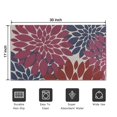 thumbnail image 5 of Red and Blue Floral Pattern Door Rugs,Washable Non Slip Door Mats Indoor,Decorative Door Mats,Entry Mat Indoor for Entrance,Bedroom,Kitchen,Bathroom,17"x30", 5 of 6