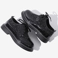 thumbnail image 7 of HXWCHs Versatile Boys Fashion Sneakers for Playful Performances Stylish On Lace Up Shoes with Soft Listed Sole for Everyday Wear 8-9 Years Black, 7 of 7