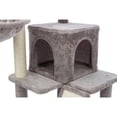 thumbnail image 6 of TRIXIE Pepito Plush & Sisal 2-Level 39.4" Cat Tree with Scratching Posts & Condo, Gray, 6 of 8