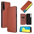 thumbnail image 1 of Case for LG STYLO 7 4G Magnetic Carbon Fiber Leather Folio Flip Case with Card Holder Kickstand, 1 of 5