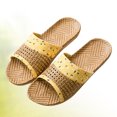 thumbnail image 5 of 1 par de zapatillas de fondo grueso con estampado de zapatos sin sandalias Zapatillas de punta abierta creativas para el hogar, 5 of 5