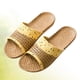 thumbnail image 5 of 1 par de zapatillas de fondo grueso con estampado de zapatos sin sandalias Zapatillas de punta abierta creativas para el hogar, 5 of 5
