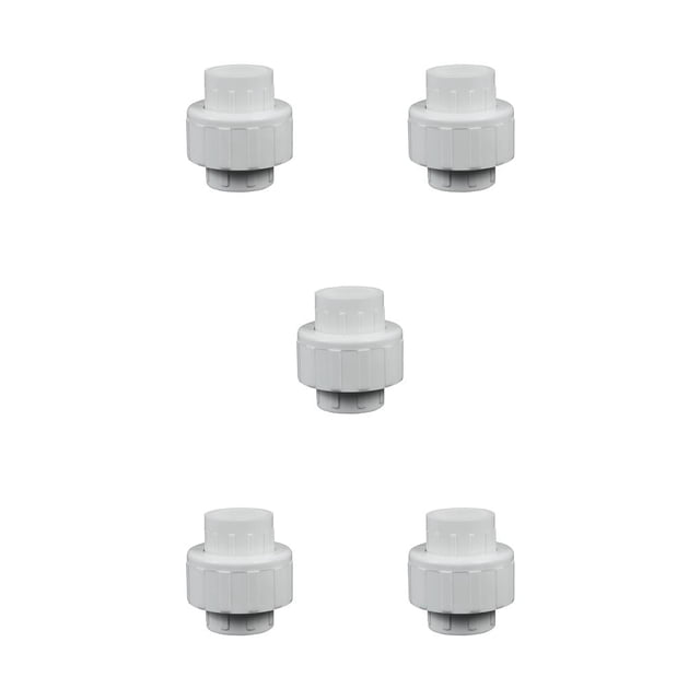 Eigraketly Conector de unión de tubería de PVC para pecera de acuario, interfaz roscada de riego de repuesto, conectores iguales de agua Type2 NO2
