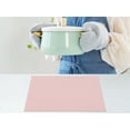 thumbnail image 4 of REGALWOVEN Placemats Set of 6 Woven Placemats for Dining Table Decor Indoor Outdoor Washable Kitchen Table Mat Wipe Clean Pink 17*12in, 4 of 6