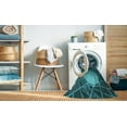 thumbnail image 2 of Ahgly Company Machine Washable Indoor Rectangle Transitional Dark Turquoise Green Area Rugs, 8' x 10', 2 of 7