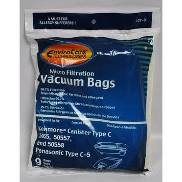 Kenmore Canister Style 5055, 50557, 50558 Bags
