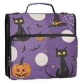 thumbnail image 5 of FORMRS Zipper Binder with Shoulder Strap 2-inch Ring 500 Sheet Capacity File Bag, Halloween Black Cat, 5 of 5