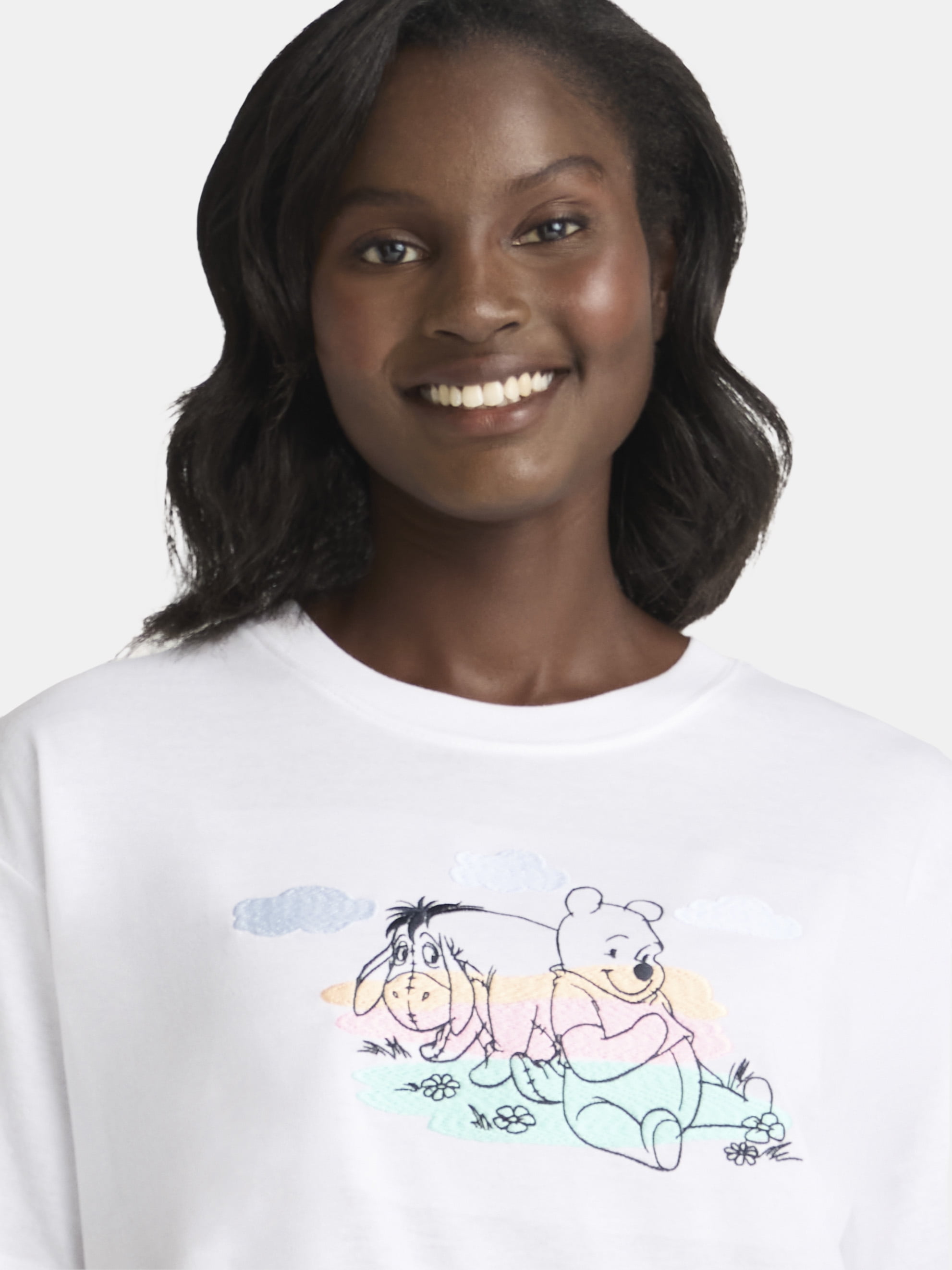Winnie the Pooh Women's Graphic Tee with Short Sleeves, Sizes XXS-XXL