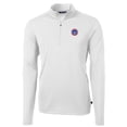 thumbnail image 2 of Men's Cutter & Buck White South Bend Cubs Virtue Eco Pique Recycled Quarter-Zip Pullover Top, 2 of 3