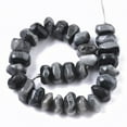 thumbnail image 2 of 3strands Natural Hawk's Eye Beads Strands Eagle Eye Stone Faceted 9.5~11x6~7mm Hole: 1.2mm 30~32pcs/strand 7.48 inch(19cm), 2 of 3