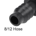 thumbnail image 4 of Barb Drip Pipe Connector 8mm Inner Diameter Hose Fitting Straight for Garden Irrigation System, Plastic 10pcs, 4 of 4