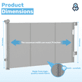 thumbnail image 5 of Baby Proof Me Retractable Baby Gate, 71” Extra Wide Mesh Safety Gate for Stairs and Doorways, Gray, 5 of 10