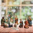 thumbnail image 1 of Juego de 11 figuras de resina Macarena estatuas coleccionables decoraciones de mesa adorno del pesebre de Jesús, 1 of 8
