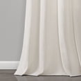 thumbnail image 4 of Lush Decor Farmhouse Faux Linen Colorblock Pleated Window Curtain Panels Linen 40X84 Set, 4 of 11