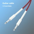 thumbnail image 1 of Cable De Guitarra Cable De Instrumento Eléctrico Cable De Bajo 6,35 Mm Recto A Recto Para Guitarra Eléctrica Bajo Mandolina Eléctrica Cable De Audio De Guitarra De 1/4 De, 1 of 7