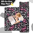 thumbnail image 4 of Gray and Pink Of Leopard Print Toddler Nap Mats for Kids Preschool,Sleeping Mat Bag or Kids,Toddler Sleeping Bag,Toddler Nap Mat or Daycare, 4 of 6
