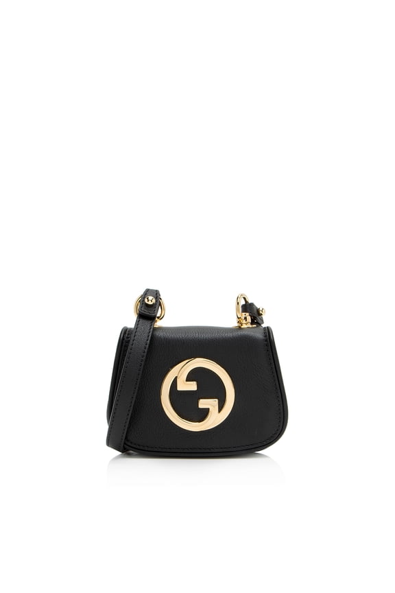 Pre-Owned Gucci Leather Blondie Card Case on Strap