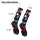 thumbnail image 2 of Balery Red Blue White Stars Calcetines novedosos Calcetines deportivos Calcetines hasta la rodilla Calcetines de algodón Calcetines originales y geniales, 2 of 6