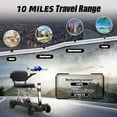 thumbnail image 7 of Manaul Folding Mobility Scooter for Seniors – Blue, 275 lbs Capacity, 10-Mile Range, Adjustable Speed, Ergonomic Controls, 7 of 7