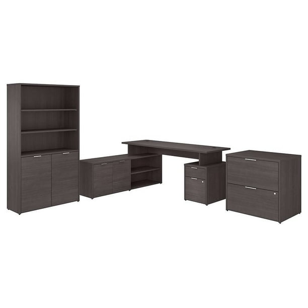 Bush Business Furniture Jamestown 72W L Desk with File and