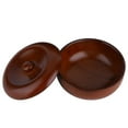 thumbnail image 1 of Bol à Raser en Bois de Caoutchouc Crème à Raser pour Hommes avec Couvercle, 1 of 9