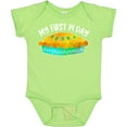 thumbnail image 3 of Inktastic My 1st Pi Day Blue Green Pie Pan Pun Boys or Girls Baby Bodysuit, 3 of 5