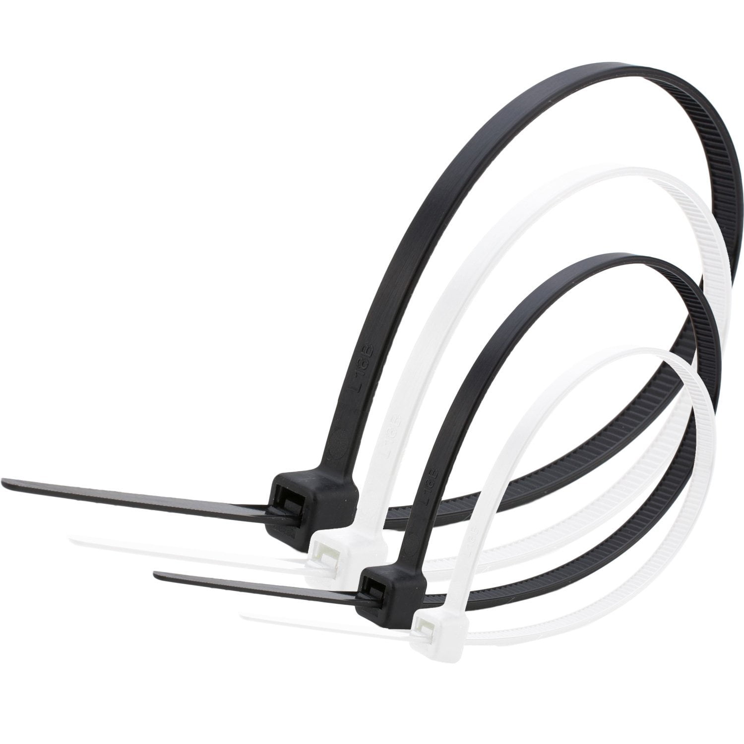 Simple Deluxe 1000 Pcs Industrial 4" Wire Cable Zip Ties Nylon Tie Wraps 