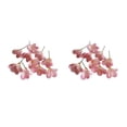 thumbnail image 1 of Bewildely 10 piezas de flores artificiales para interior o exterior, flores artificiales de bajo mantenimiento para decoración rosa rosa 2Conjunto, 1 of 6