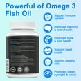 thumbnail image 3 of 3000mg Omega-3 Fish Oil with EPA & DHA - Promotes Brain & Heart Health - Non-GMO - 180 Softgels, 3 of 7