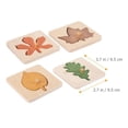 thumbnail image 2 of Juego de hojas Montessori de Puzzle Toy Kisangel, 4 piezas, para niños pequeños, 2 of 9