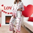 thumbnail image 2 of vigerkar Satin Pajamas for Women Set 2 Piece Silk Pjs Long Sleeve Top Cozy Sleepwear Silky Pajamas (White, XXL), 2 of 6