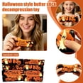 thumbnail image 2 of Halloween Butter Stick Squishy Toy with Trick Or Keep Hands Busy Ghost and Pumpkin Design, 5.3 Inch, Orange and Black, for Kids and Adults, Relaxation Squeeze Toy, 2 of 8